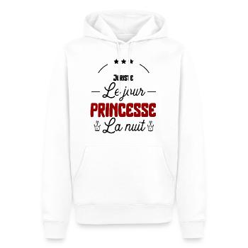 Princesse Juriste cadeau - Sweat à capuche Premium bio Homme - blanc - Devant - Nico (187cm)