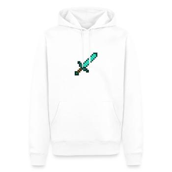 Épée de diamant - Sweat à capuche Premium bio Homme - blanc - Devant - Nico (187cm)