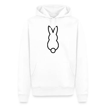 Cadeau Lapin Graphique Pâques Pâques Lapin Lapin Pâques - Sweat à capuche Premium bio Homme - blanc - Devant - Nico (187cm)