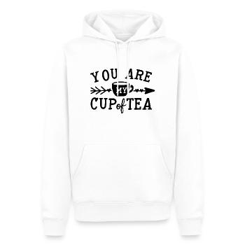 You are my cup of tea gift tea morning muffle - Men’s Premium Organic Hoodie - white - Front - Nico (187cm)