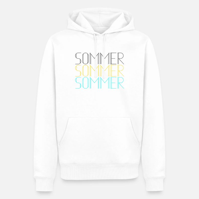 Summer Summer Summer Gift - Sweat à capuche Premium bio Homme - blanc