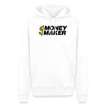 Money Maker - Männer Premium Bio Hoodie - Weiß - Vorne - Nico (187cm)