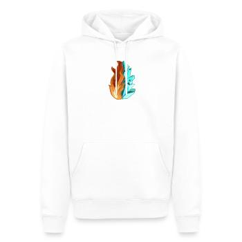 Todoroki Quirk - Men’s Premium Organic Hoodie - white - Front - Nico (187cm)