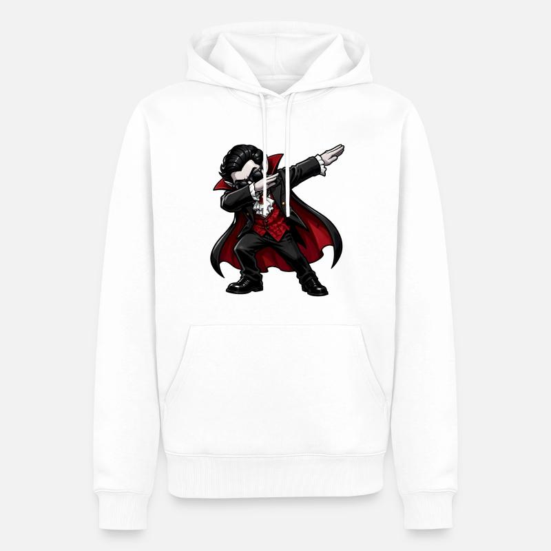 Vampire Dab - Sweat à capuche Premium bio Homme - blanc