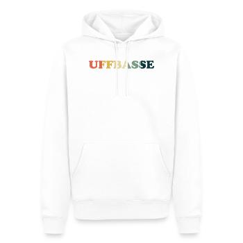 Uffbasse Dialekt badisch pfälzisch - Männer Premium Bio Hoodie - Weiß - Vorne - Nico (187cm)