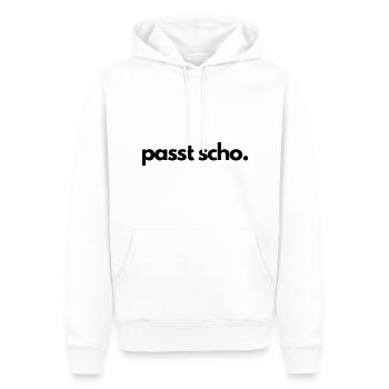 Passt scho. | Österreich | Österreichisch - Männer Premium Bio Hoodie - Weiß - Vorne - Nico (187cm)