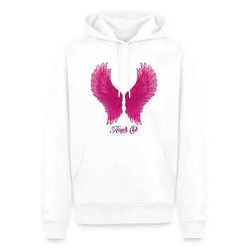 Angels Club - pink - Männer Premium Bio Hoodie - Weiß - Vorne - Nico (187cm)