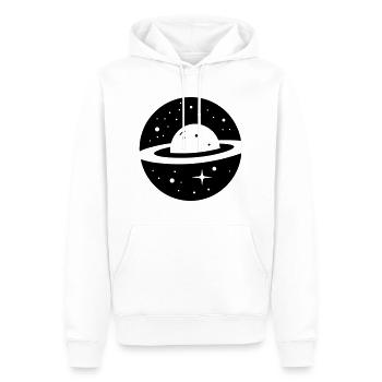 Planet - Männer Premium Bio Hoodie - Weiß - Vorne - Nico (187cm)