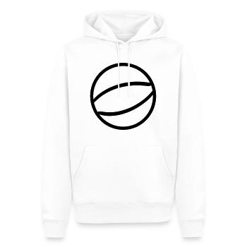 Basketball - Men’s Premium Organic Hoodie - white - Front - Nico (187cm)