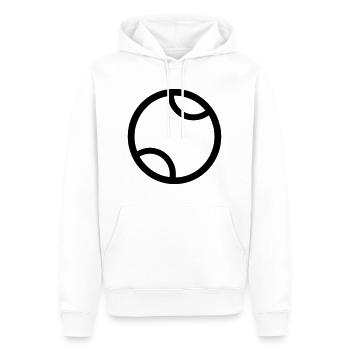 Balle de tennis - Sweat à capuche Premium bio Homme - blanc - Devant - Nico (187cm)