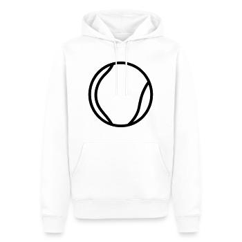 Balle de tennis - Sweat à capuche Premium bio Homme - blanc - Devant - Nico (187cm)