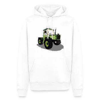 Trecker, Traktor, Landwirtschaft, Agrar, MB Trac - Männer Premium Bio Hoodie - Weiß - Vorne - Nico (187cm)