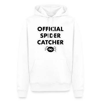 Attrape-araignées officiel - Sweat à capuche Premium bio Homme - blanc - Devant - Nico (187cm)