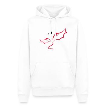 Teufel - Männer Premium Bio Hoodie - Weiß - Vorne - Nico (187cm)
