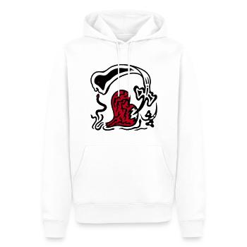 Harcèlement. L’énergie sombre et la souffrance émotionnelle - Sweat à capuche Premium bio Homme - blanc - Devant - Nico (187cm)