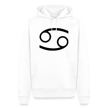 Sternzeichen Krebs, exklusives T-Shirt Design - Männer Premium Bio Hoodie - Weiß - Vorne - Nico (187cm)