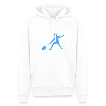 Badminton Smash Drop Clear - Männer Premium Bio Hoodie - Weiß - Vorne - Nico (187cm)