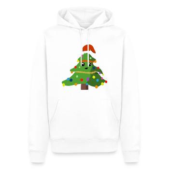 Christmas Tree - Men’s Premium Organic Hoodie - white - Front - Nico (187cm)
