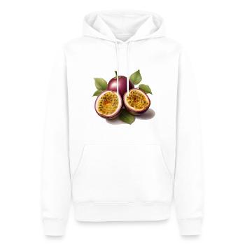 Passion fruit - Men’s Premium Organic Hoodie - white - Front - Nico (187cm)