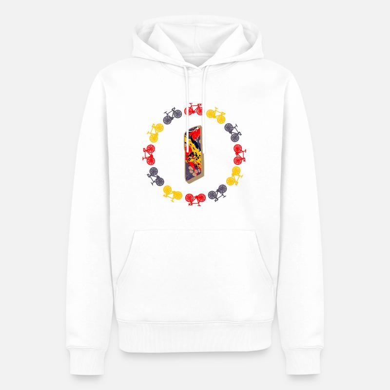 fahrrad e 202 i - Männer Premium Bio Hoodie - Weiß