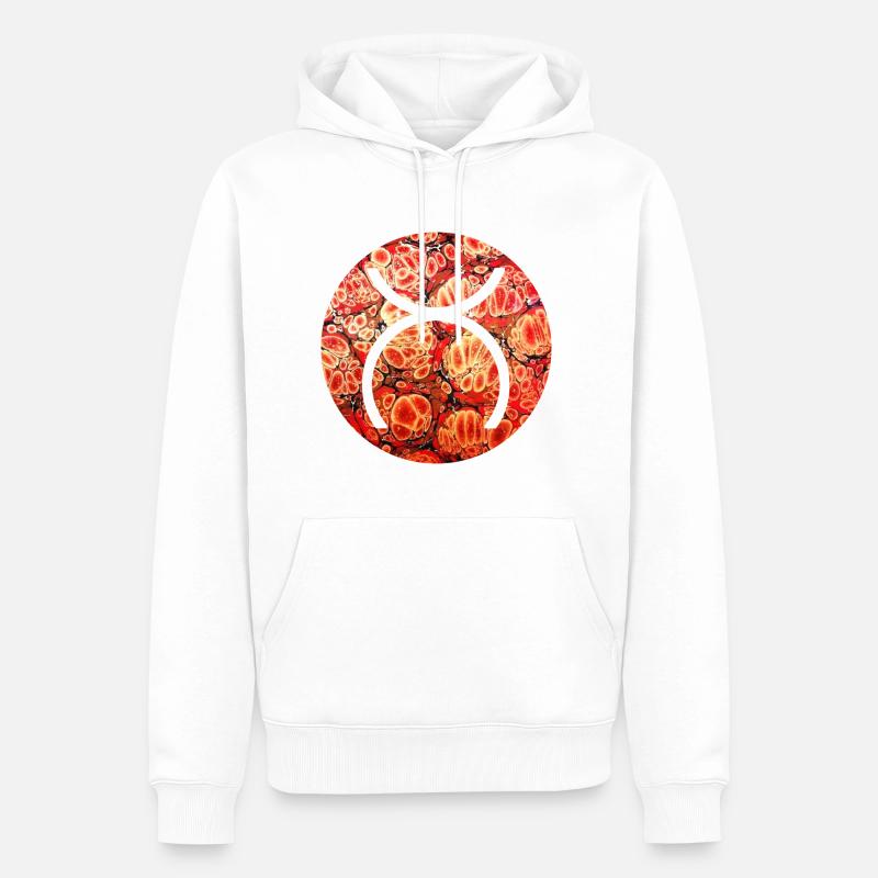 Cernunnos Pan E 222 - Sweat à capuche Premium bio Homme - blanc