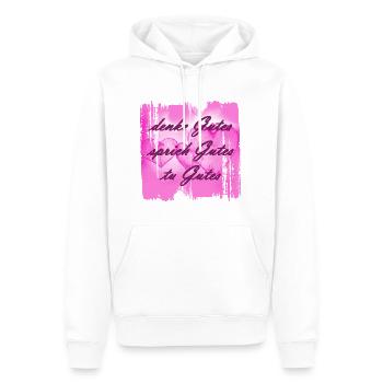 Pensez bien 1 - Sweat à capuche Premium bio Homme - blanc - Devant - Nico (187cm)