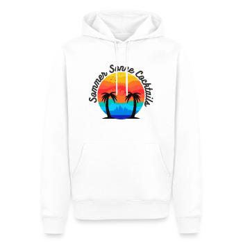 Sommer Sonne Cocktails - Männer Premium Bio Hoodie - Weiß - Vorne - Nico (187cm)
