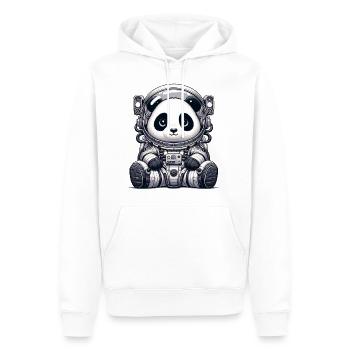 Cute Panda Astronaut - Männer Premium Bio Hoodie - Weiß - Vorne - Nico (187cm)