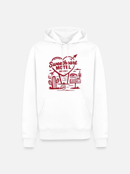 Sweetheart Motel - Men’s Premium Organic Hoodie - white