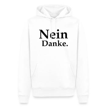 Nein Danke - Männer Premium Bio Hoodie - Weiß - Vorne - Nico (187cm)
