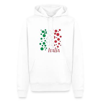 Italia Made in Italy - Männer Premium Bio Hoodie - Weiß - Vorne - Nico (187cm)