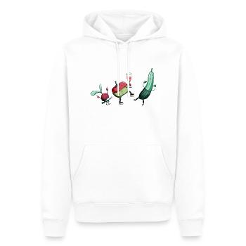 Junges Gemüse - Männer Premium Bio Hoodie - Weiß - Vorne - Nico (187cm)