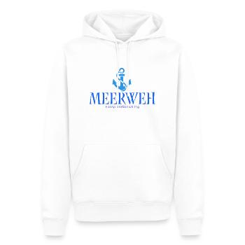 Meerweh Transparent - Männer Premium Bio Hoodie - Weiß - Vorne - Nico (187cm)