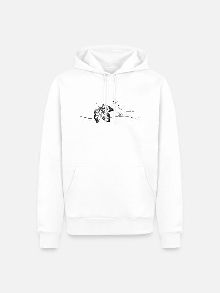 Icy Love "Autumn Time" - Men’s Premium Organic Hoodie - white