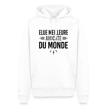 Avocate Design Drole pour Avocate - Sweat à capuche Premium bio Homme - blanc - Devant - Nico (187cm)