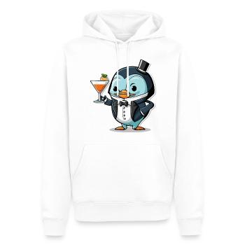 Pinguine gießen - Männer Premium Bio Hoodie - Weiß - Vorne - Nico (187cm)