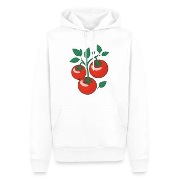 Tomatoes - Men’s Premium Organic Hoodie - white - Front - Nico (187cm)