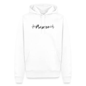 Prosecco heartbeat - Men’s Premium Organic Hoodie - white - Front - Nico (187cm)