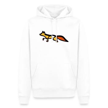 Fox - Line Art - Choose your colour - Männer Premium Bio Hoodie - Weiß - Vorne - Nico (187cm)