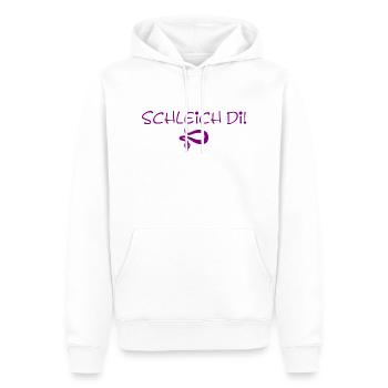 Schleich di - violett - Männer Premium Bio Hoodie - Weiß - Vorne - Nico (187cm)