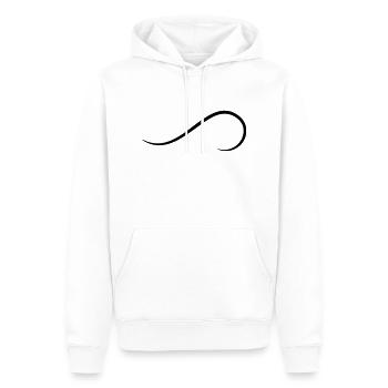 Schnörkel Dekor Element Geschwungene Linie - Männer Premium Bio Hoodie - Weiß - Vorne - Nico (187cm)
