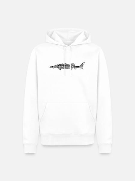 Stör - Männer Premium Bio Hoodie - Weiß