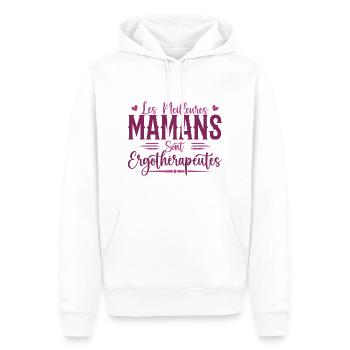 Die besten Mütter sind Ergotherapeuten - Männer Premium Bio Hoodie - Weiß - Vorne - Nico (187cm)