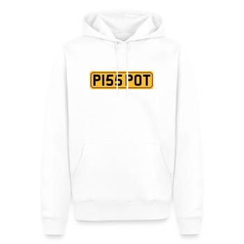Piss Pot - Männer Premium Bio Hoodie - Weiß - Vorne - Nico (187cm)
