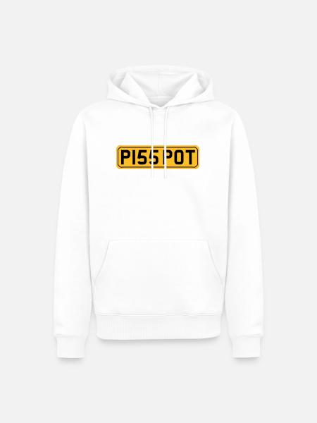 Piss Pot - Men’s Premium Organic Hoodie - white