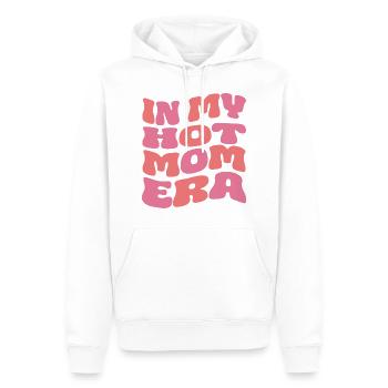 In my Hot Mom Era - Männer Premium Bio Hoodie - Weiß - Vorne - Nico (187cm)