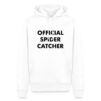 Attrape-araignées officiel - Sweat à capuche Premium bio Homme - blanc - Devant - Nico (187cm)