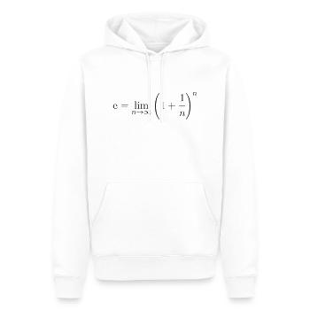 Eulersche Zahl - Männer Premium Bio Hoodie - Weiß - Vorne - Nico (187cm)