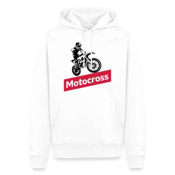 motocross dirt bike - Männer Premium Bio Hoodie - Weiß - Vorne - Nico (187cm)