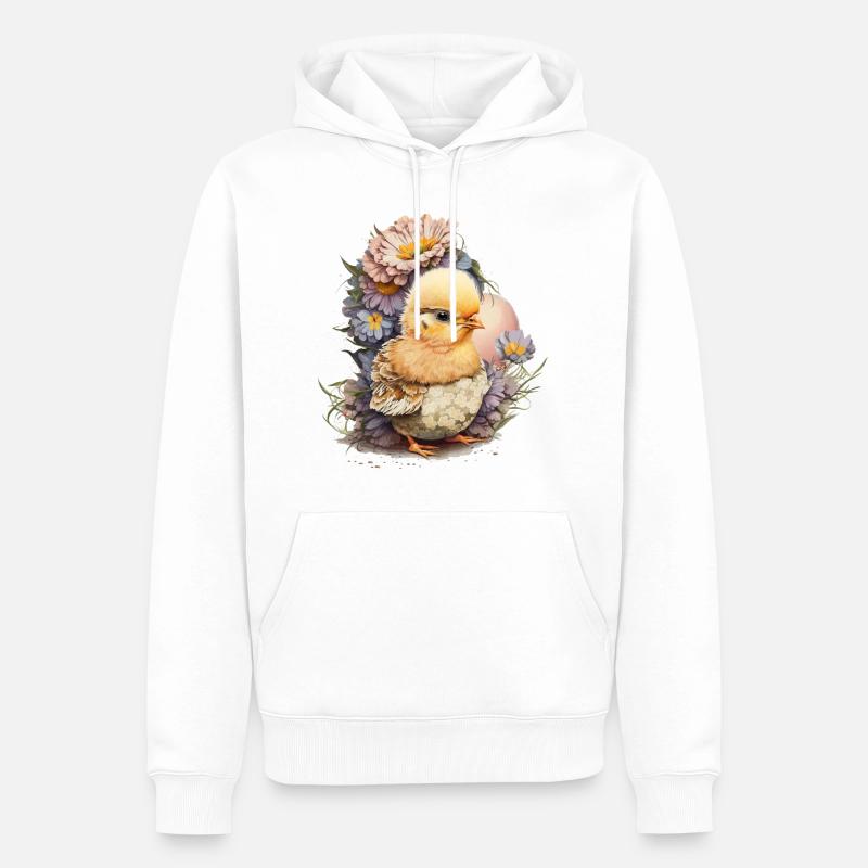 Poussin mignon - Sweat à capuche Premium bio Homme - blanc